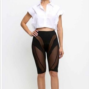 Womens Mesh Biker shorts